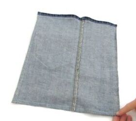 how to diy 2 denim bags from old jeans, Denim cut out