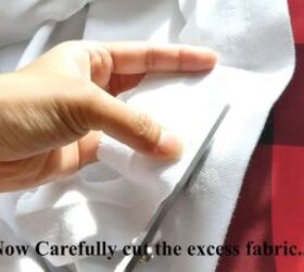 quick and easy tutorial on how to shorten a t shirt, Cutting excess