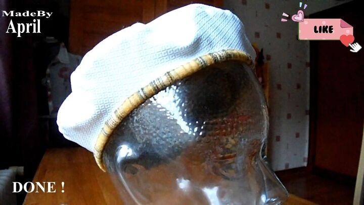how to diy a cute reversible beret hat, DIY beret hat