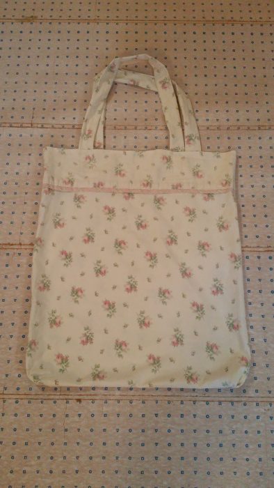 shelter in place sewing pillowcase tote