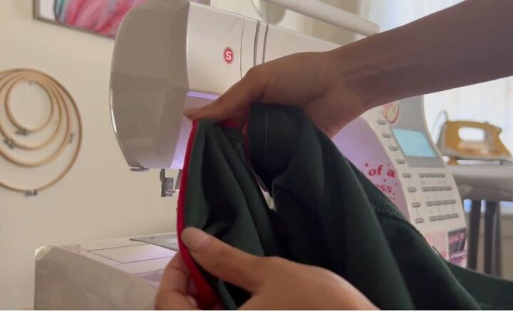 how to diy a trendy split t shirt, Sewing t shirt