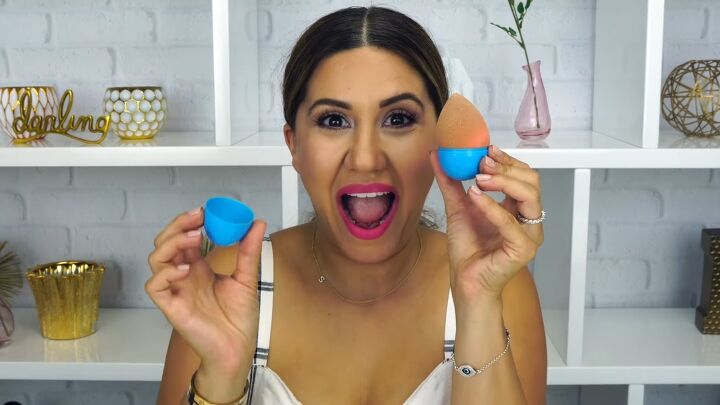 7 easy hair and beauty hacks with seriously impressive results, Easter egg beauty blender holder