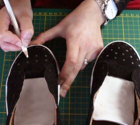 how to diy awesome christian louboutin dupe shoes, Marking shoes