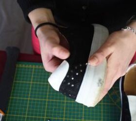 how to diy awesome christian louboutin dupe shoes, Holes in shoes
