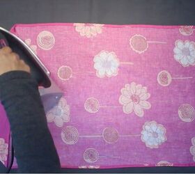 how to diy a super easy head wrap, Ironing fabric