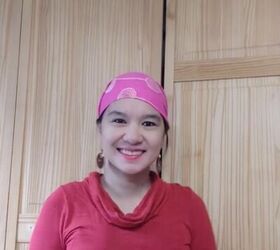how to diy a super easy head wrap, Finished DIY head wrap