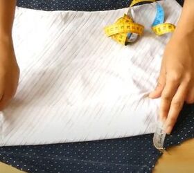 how to diy a mini wrap dress from old pants, Tracing pattern for wrap dress
