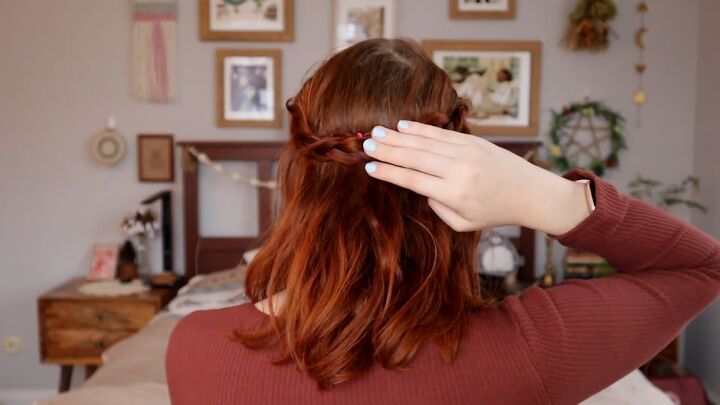 3 gorgeous and super easy cottagecore hairstyles, Hairstyle 3 Cottagecore bow hairstyle