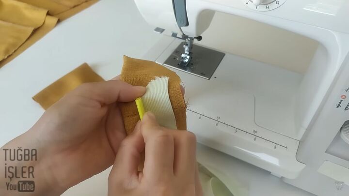 sewing tutorial how to diy classic paperbag pants, Creating the waistband