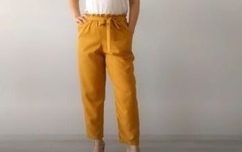 Sewing Tutorial: How to DIY Classic Paperbag Pants