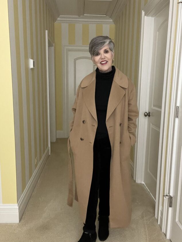check out these two talbots coats and one from the gap, Here is the Gap tan double faced wool wrap coat with a belt It has two rows of horn buttons
