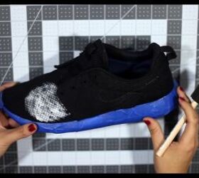 painting tutorial how to diy galaxy sneakers, Painting random shapes