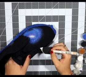 painting tutorial how to diy galaxy sneakers, Creating halo effect