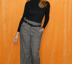 how to style plaid pants