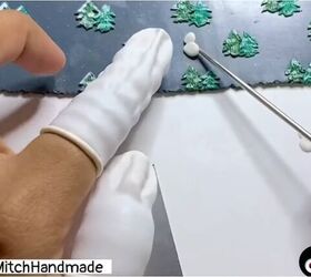 how to diy polymer clay christmas earrings, Creating snowmen