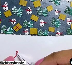 how to diy polymer clay christmas earrings, Creating ribbons