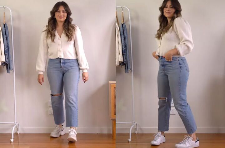 how to style jeans, How to style slouchy jeans