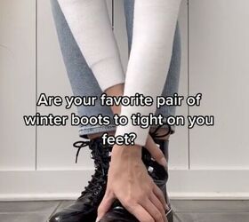 Hack for Stretching Tight Winter Boots Upstyle