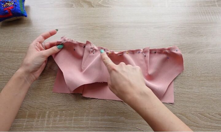 how to sew a corset top, Sewing the edge