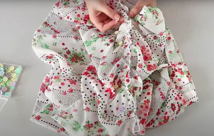 how to sew a simple but super cute layered ruffle skirt, Assembling layers A and B