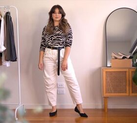 5 super easy tips to help elevate your style, White jeans and animal print top
