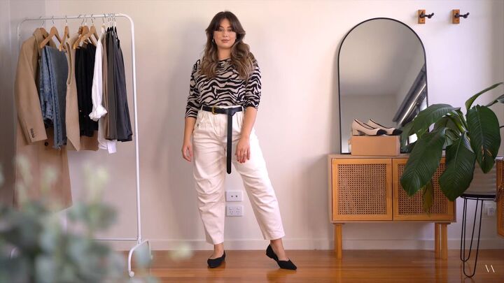 5 super easy tips to help elevate your style, White jeans and animal print top