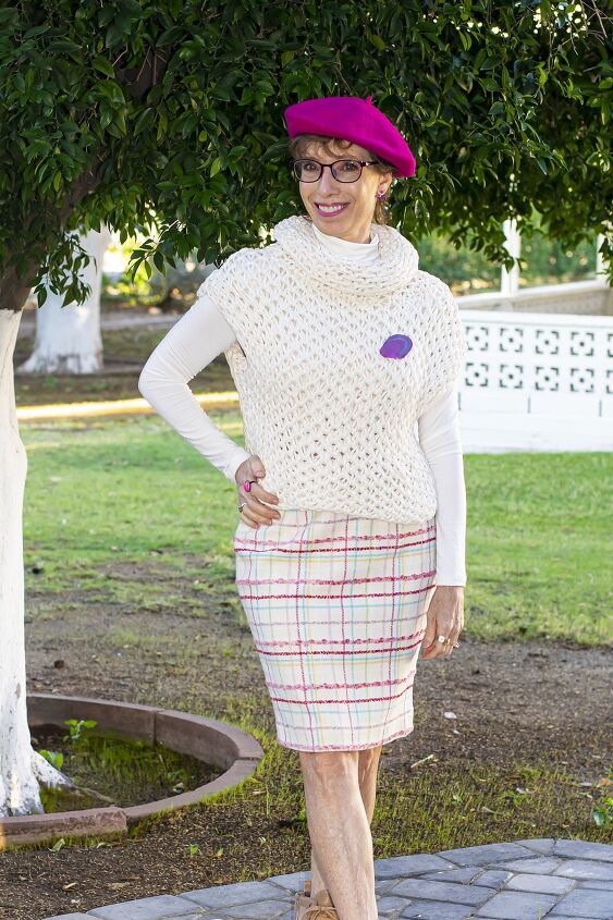 Skirt Kay Unger thrifted Sweater Sundance thrifted Halftee Use code Jtouch20 Pin Gift from my friend Marl Hat Liz Claiborne my friend s mother s