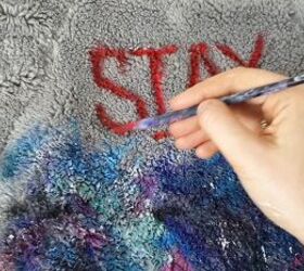 custom painting tutorial diy an awesome galaxy jacket, Adding lettering