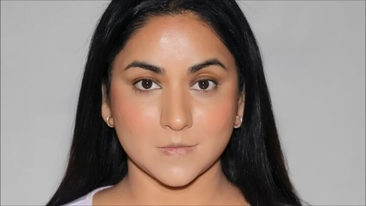 blush hack tutorial how to get airbrushed looking skin, Progress shot