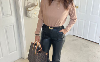 How to Style Faux Leather Pants!