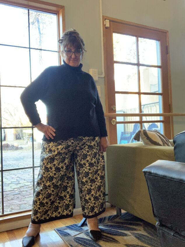 scrap fabric morphs into palazzo pants in a flash easy fast fun