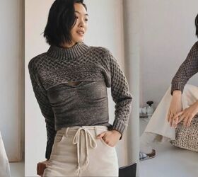 cute and easy ways to upcycle old sweaters, Cropped shrug bolero