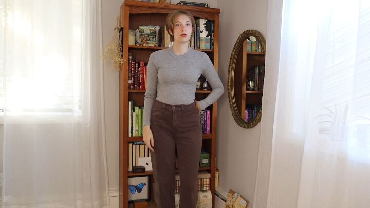 6 brown jeans outfit ideas, Turtleneck