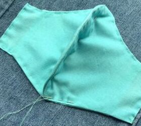 upcycling ideas how to reuse fabric face masks, Knee elbow patch