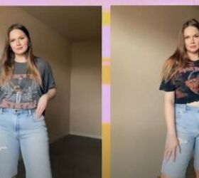 4 comfy and easy at home outfit ideas, Denim and graphic tee
