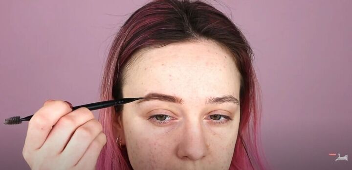 easy eyebrow tutorial for beginners, Darkening the brow tail