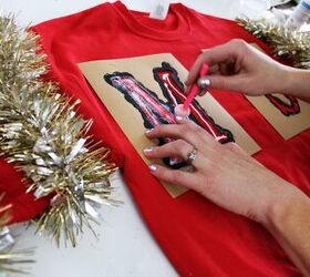 diy ugly christmas sweater ideas for couples, How to make a diy ugly Christmas Sweater