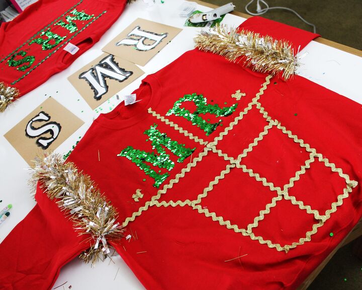 diy ugly christmas sweater ideas for couples, How to make your own diy ugly Christmas Sweater