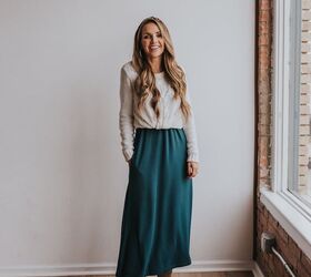 How to Layer A Sweater Over a Dress | Upstyle