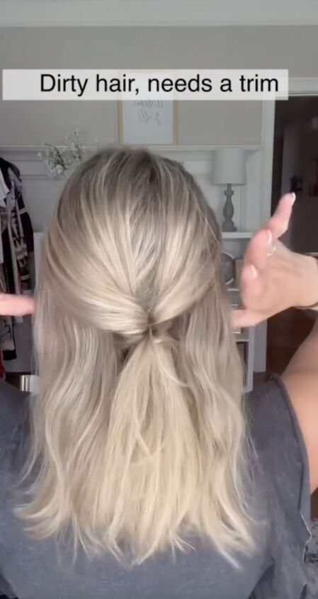 this hairstyle disguises your dirty hair
