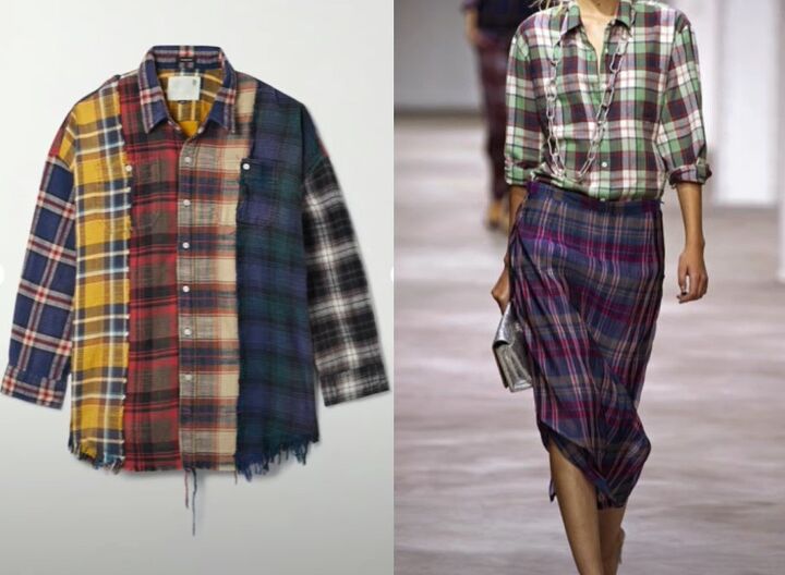 how to upcycle flannels into a super cute new shirt and dress, Inspiration photos