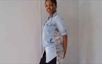 How to DIY a Super Pretty Lace Back Shirt