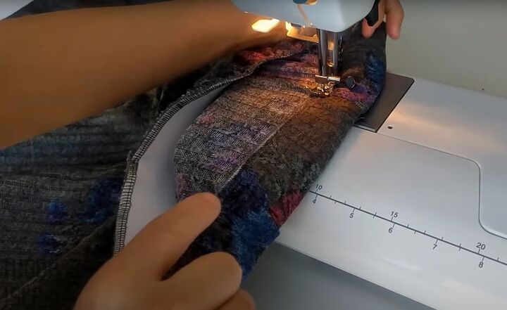 easy palazzo pants pattern step by step sewing tutorial, Making the waistband