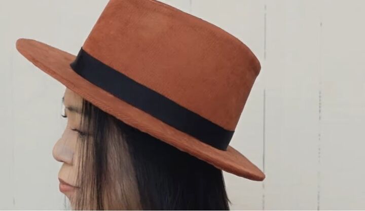 how to make a super elegant fedora hat, DIY fedora hat