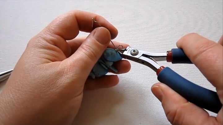 easy jewelry diy how to make a gorgeous gemstone pendant, Cutting the excess wire