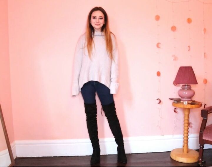 how to style over the knee boots 10 fun outfit ideas, Jeans outfit