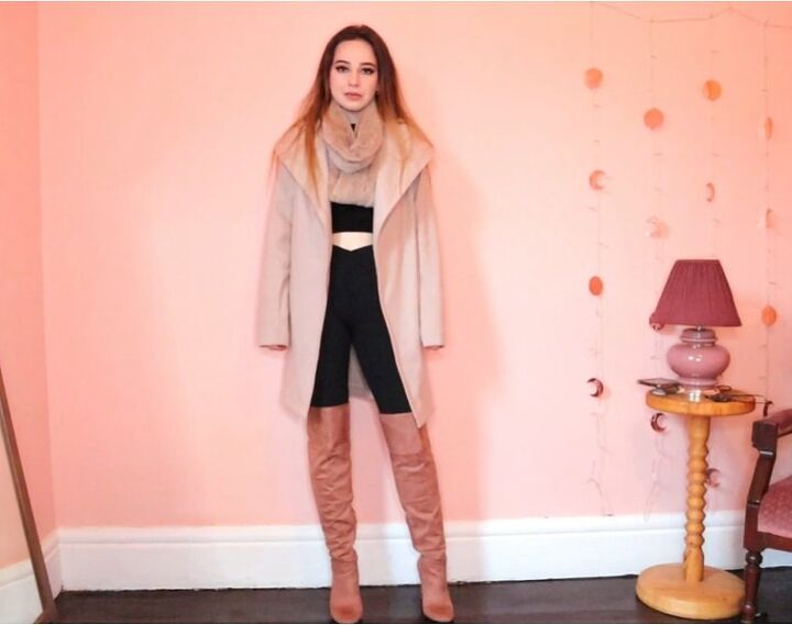 how to style over the knee boots 10 fun outfit ideas, Leggings outfit