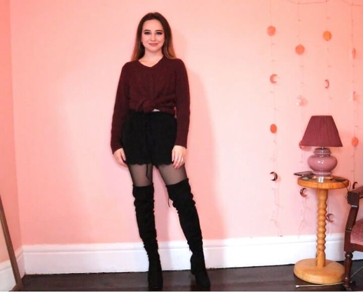 how to style over the knee boots 10 fun outfit ideas, Shorts outfit