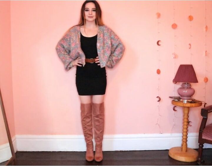 how to style over the knee boots 10 fun outfit ideas, Mini skirt outfit