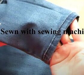 quick and easy tutorial on hemming jeans, Finished hem